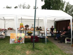 Tombola beim Sommerfest des Gartenvereins Emschertal